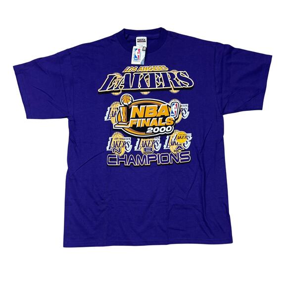 NWT Deadstock Vintage Los Angeles Lakers NBA Finals 2000 Champions Shirt XL